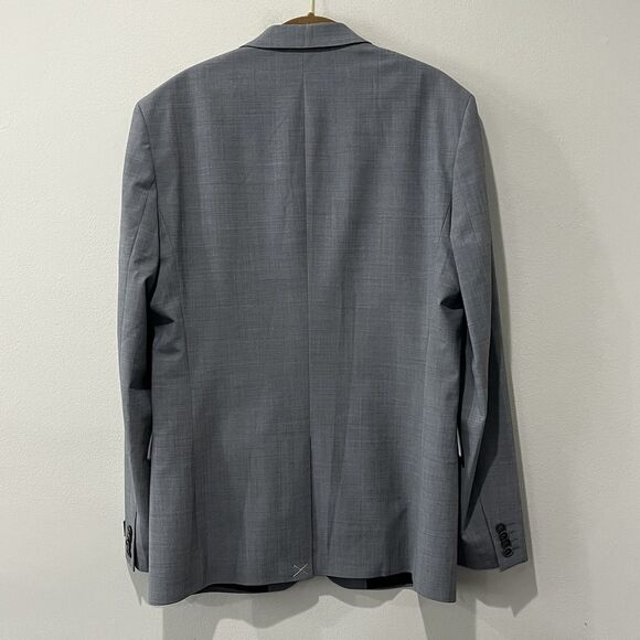 EXPRESS Blazer Men’s 40L Extra Slim Gray Two Button Sport Coat Career  Preppy - Picture 2 of 10